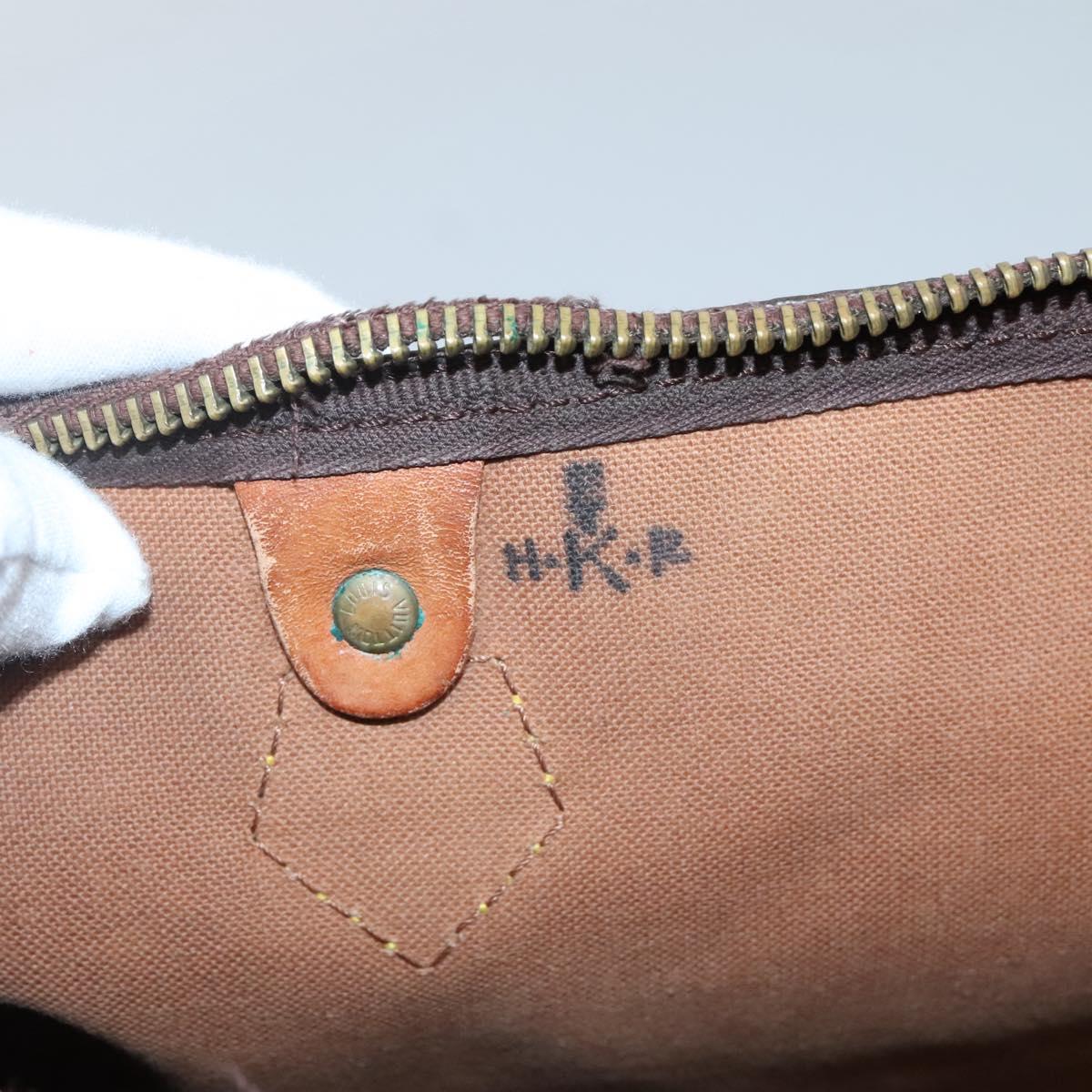 LOUIS VUITTON Monogram Speedy 35 Hand Bag M41524 LV Auth 136095