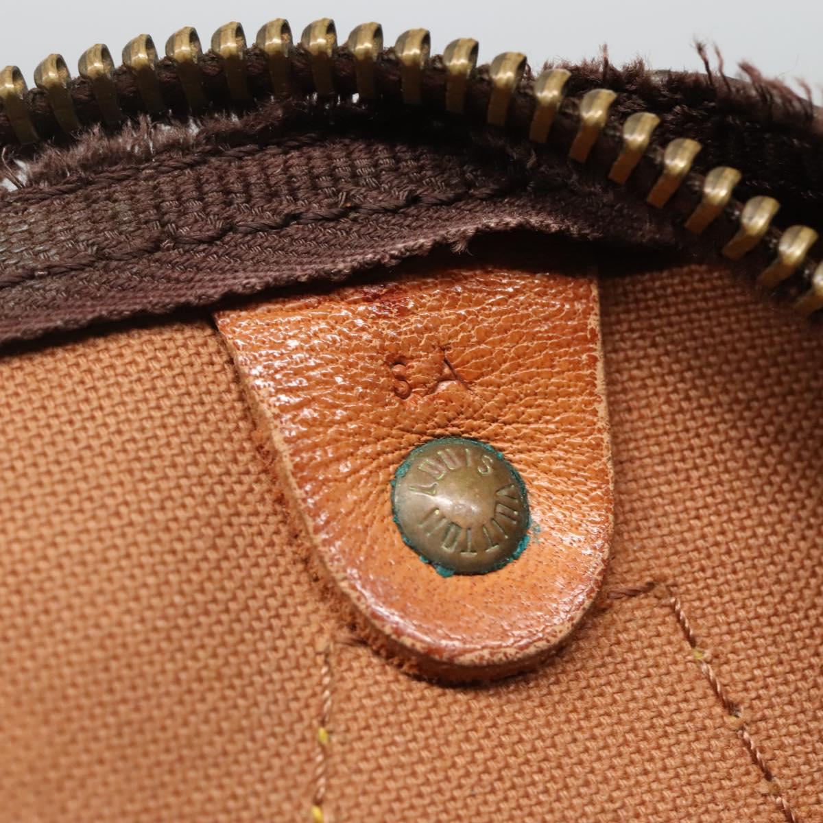 LOUIS VUITTON Monogram Speedy 35 Hand Bag M41524 LV Auth 136095