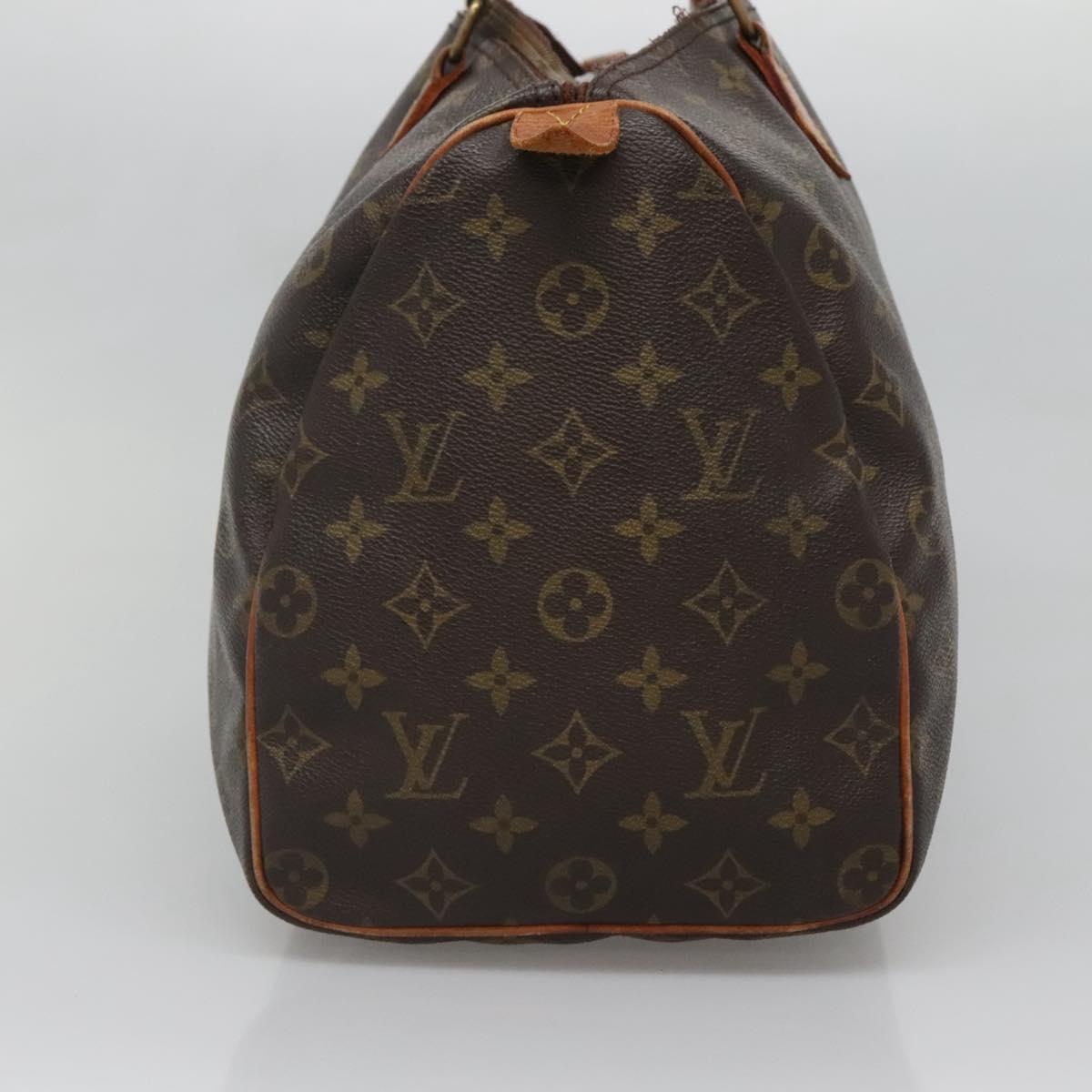 LOUIS VUITTON Monogram Speedy 35 Hand Bag M41524 LV Auth 136095
