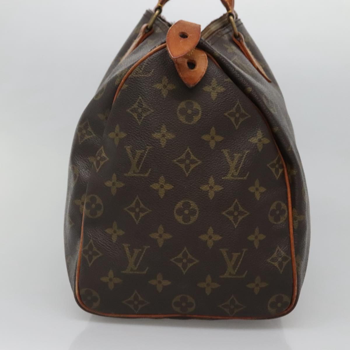LOUIS VUITTON Monogram Speedy 35 Hand Bag M41524 LV Auth 136095