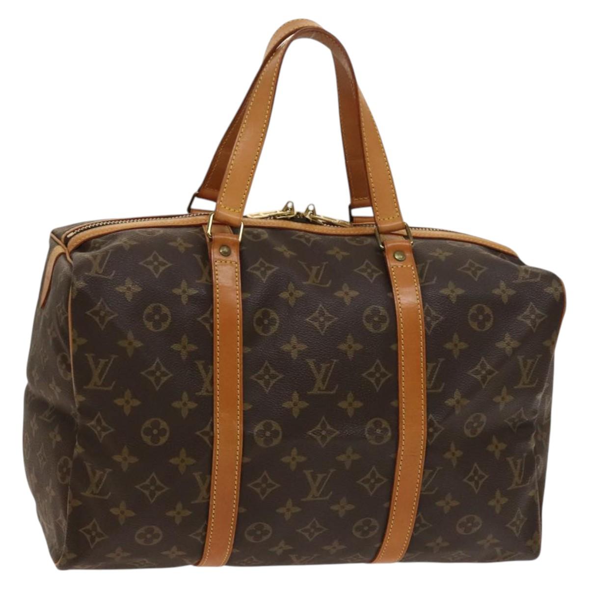 LOUIS VUITTON Monogram Sac Souple 35 Boston Bag M41626 LV Auth 136096