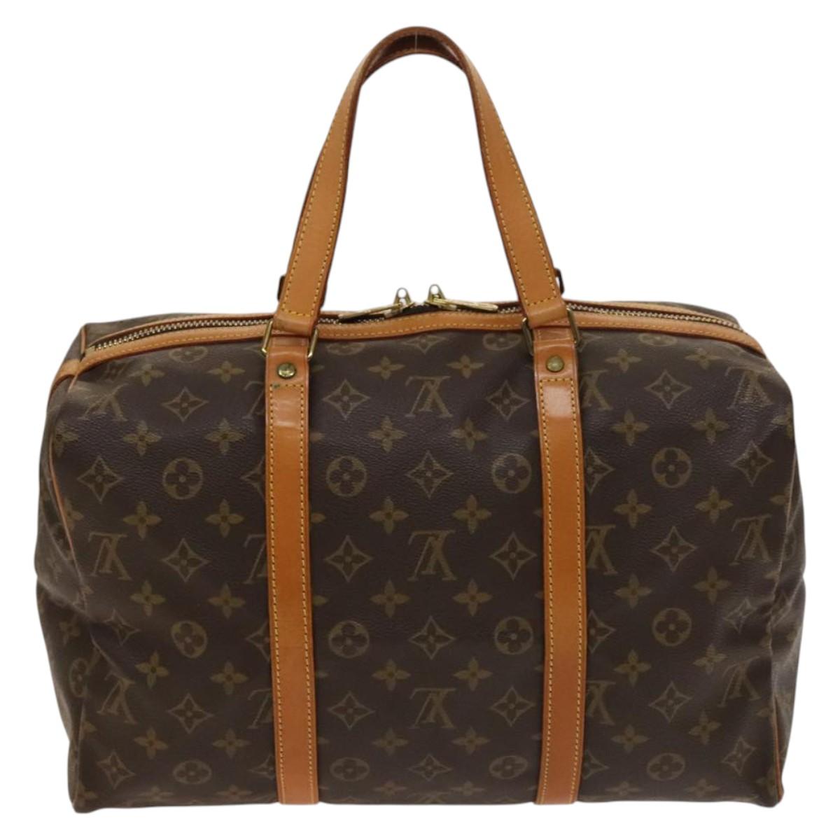 LOUIS VUITTON Monogram Sac Souple 35 Boston Bag M41626 LV Auth 136096