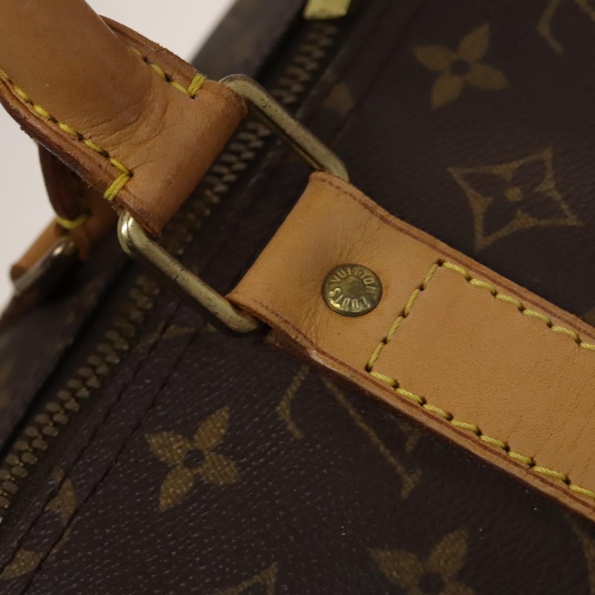 LOUIS VUITTON Monogram Keepall 55 Boston Bag M41424 LV Auth 136102