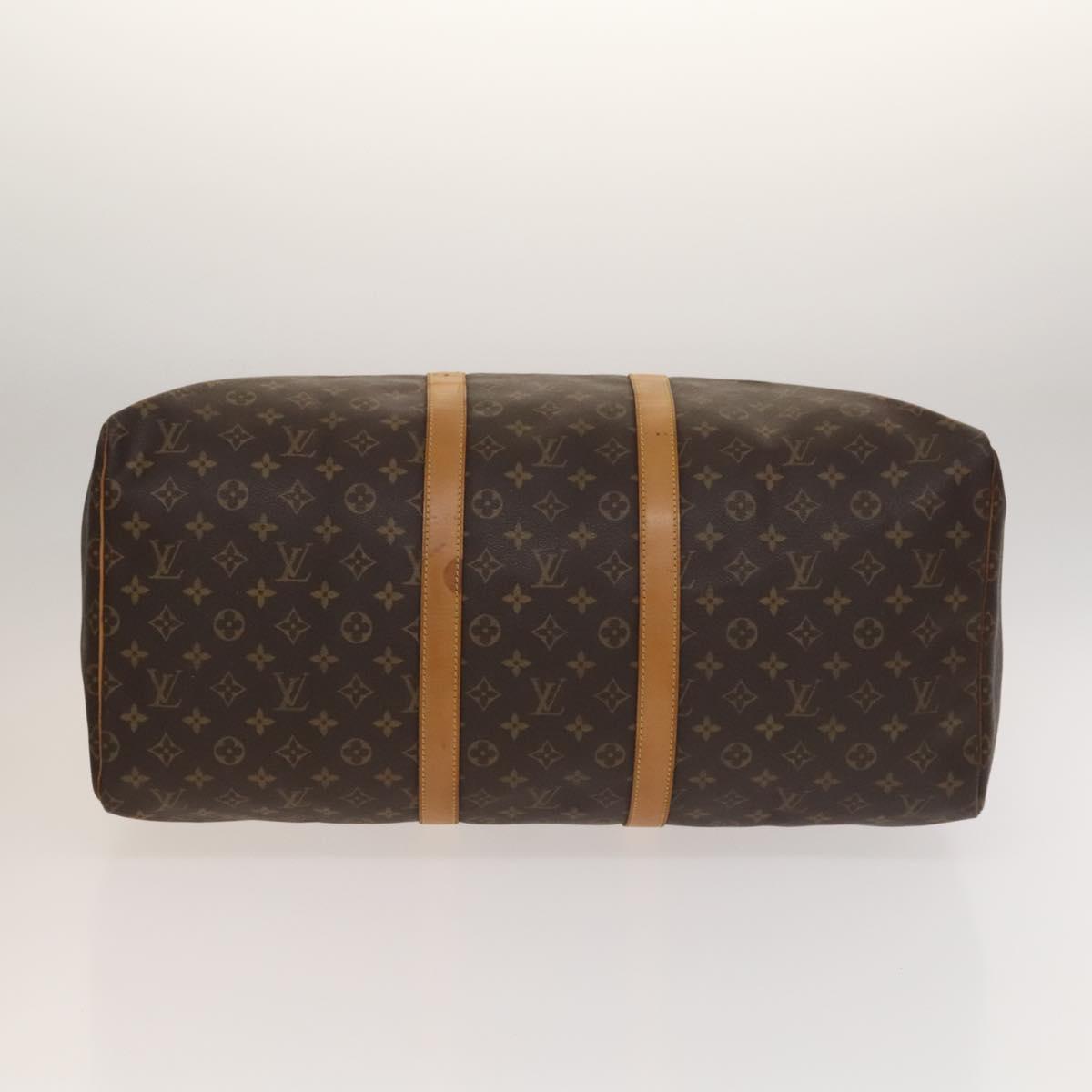 LOUIS VUITTON Monogram Keepall 55 Boston Bag M41424 LV Auth 136102
