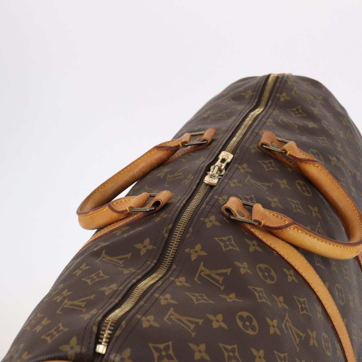 LOUIS VUITTON Monogram Keepall 60 Boston Bag M41422 LV Auth 136139