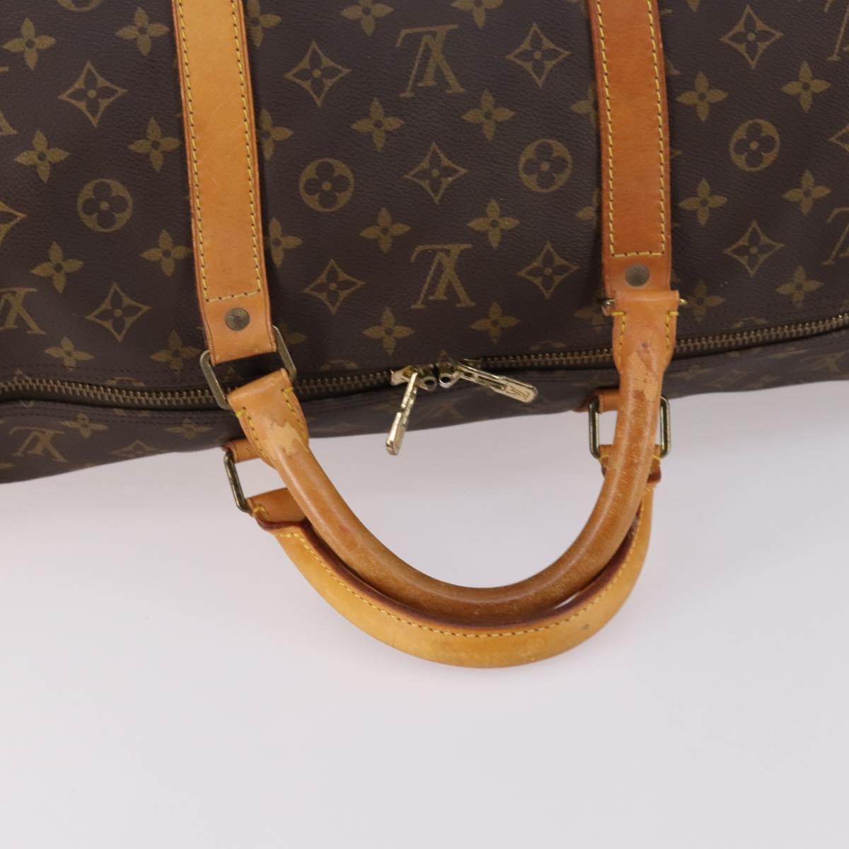 LOUIS VUITTON Monogram Keepall 60 Boston Bag M41422 LV Auth 136139