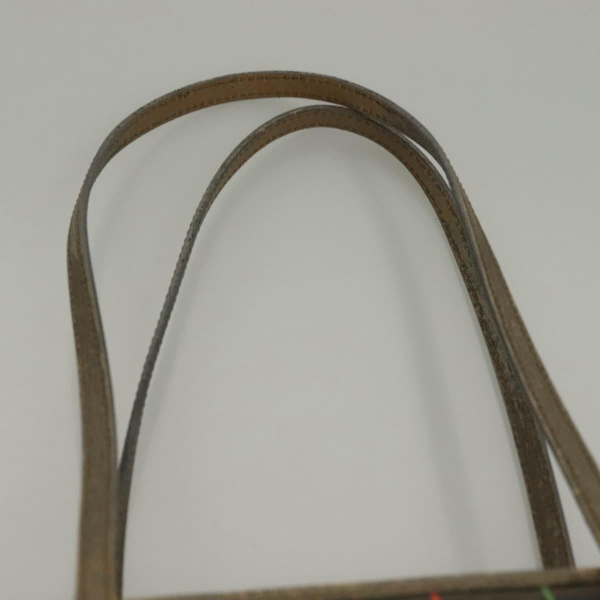 FENDI Zucca Canvas Tote Bag Brown Black Auth 136151