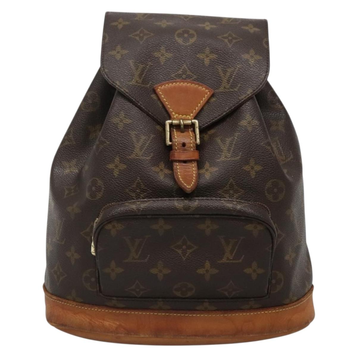LOUIS VUITTON Monogram Montsouris MM Backpack M51136 LV Auth 136169