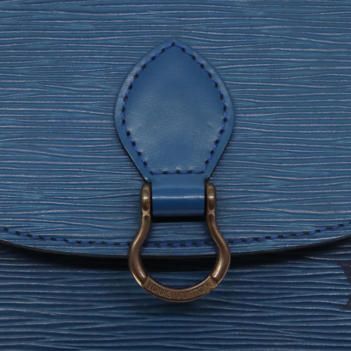 LOUIS VUITTON Epi Saint Cloud PM Shoulder Bag Blue M52195 LV Auth 136174