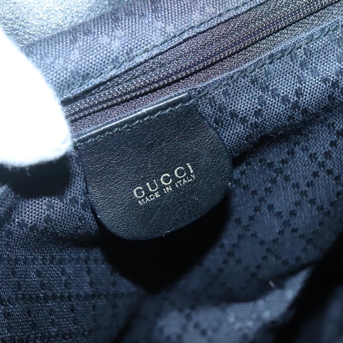 GUCCI Bamboo Backpack Leather Black Gold 003 2058 0016 Auth 136184