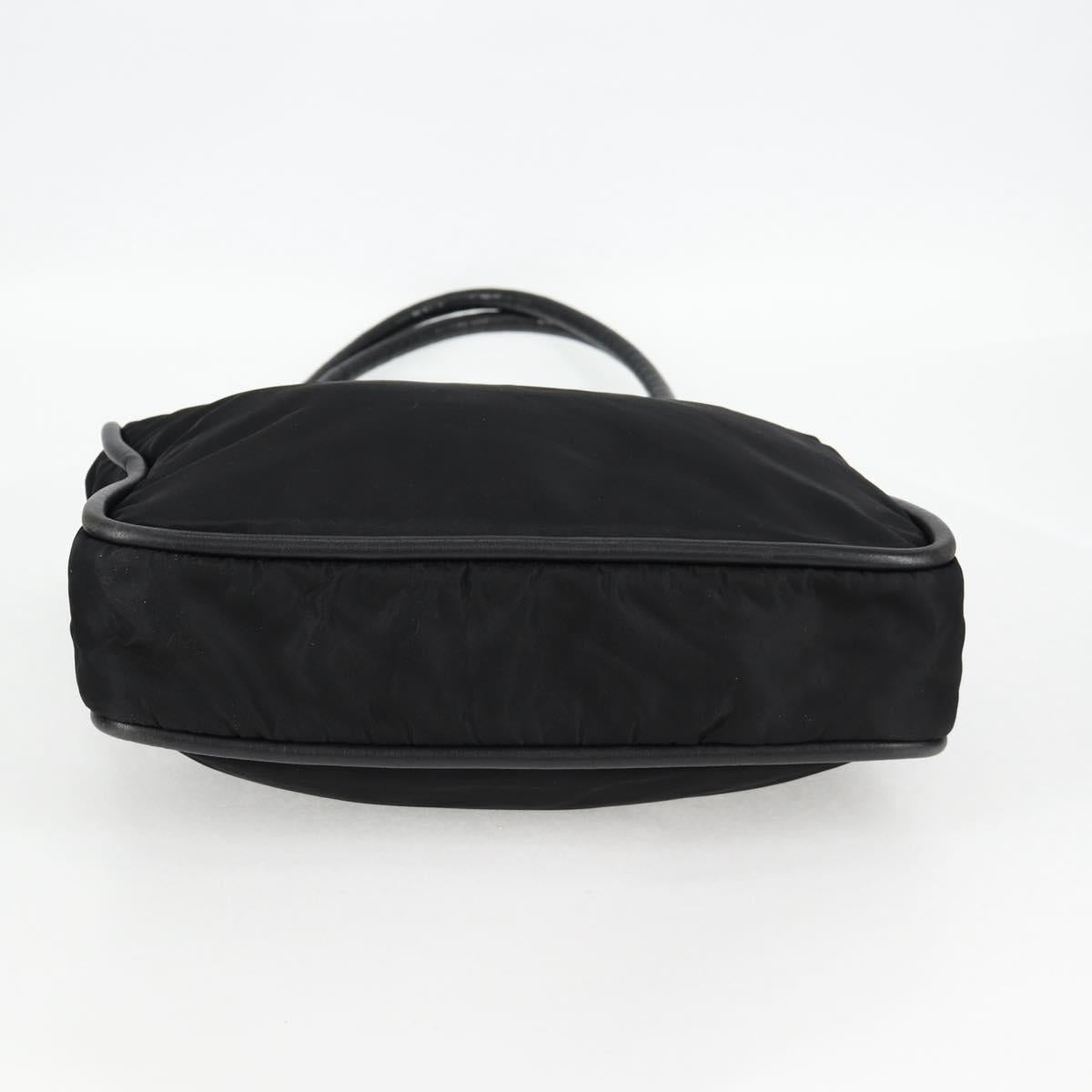 CELINE Tote Bag Nylon Black Gold Auth 136206