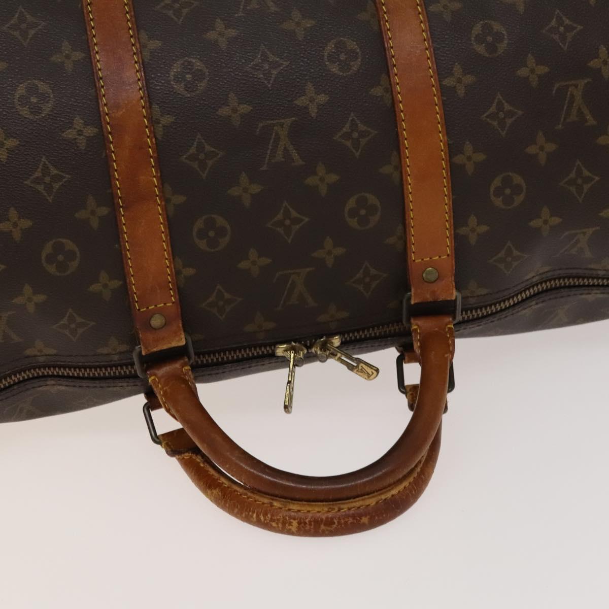 LOUIS VUITTON Monogram Keepall 60 Boston Bag M41422 LV Auth 136229