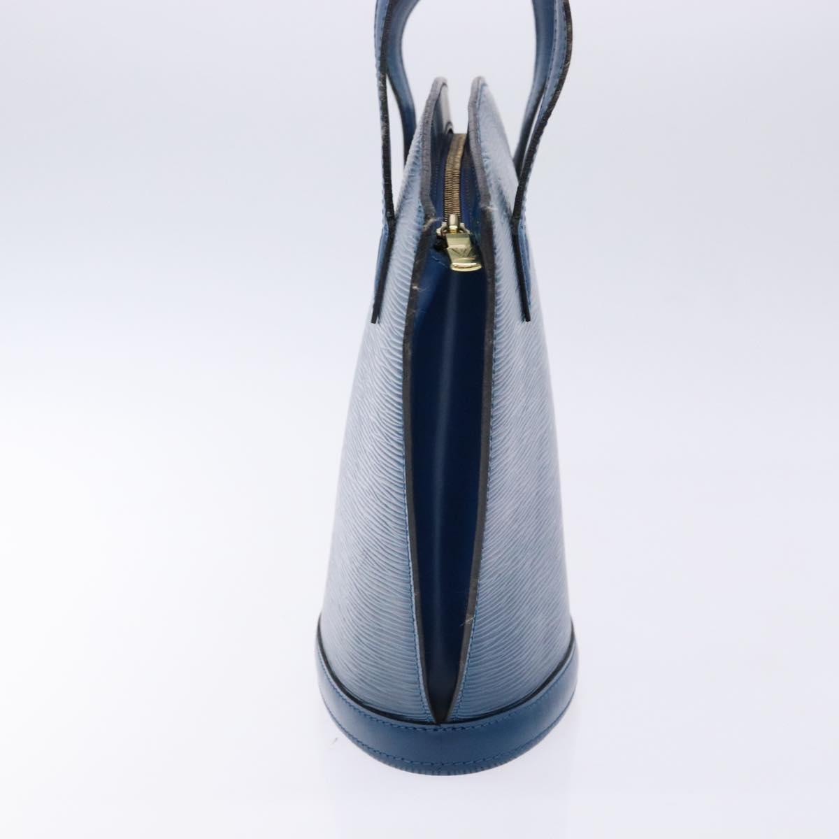 LOUIS VUITTON Epi Saint Jacques Poignees Long Hand Bag Blue M52265 Auth 136234