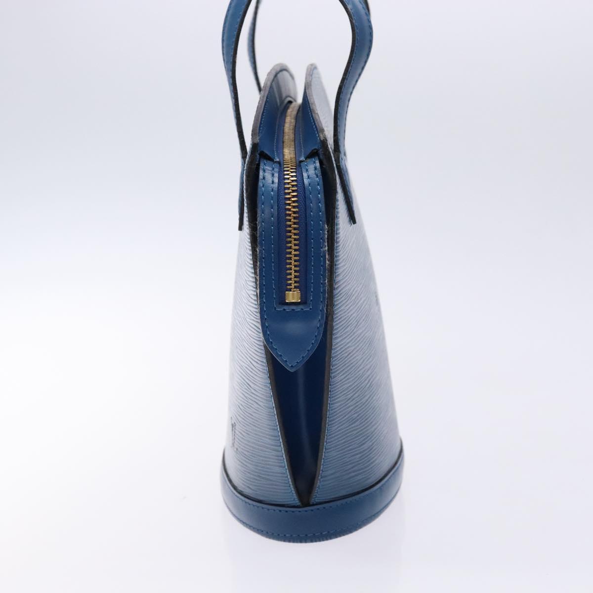 LOUIS VUITTON Epi Saint Jacques Poignees Long Hand Bag Blue M52265 Auth 136234
