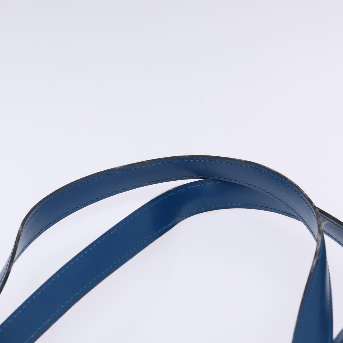 LOUIS VUITTON Epi Saint Jacques Poignees Long Hand Bag Blue M52265 Auth 136234