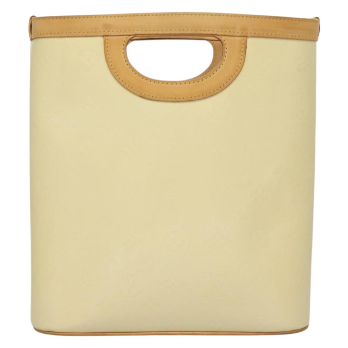 LOUIS VUITTON Vernis Stillwood Vertical Hand Bag Perle M91366 LV Auth 136236