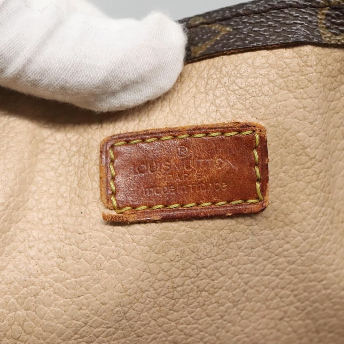 LOUIS VUITTON Monogram Sac Plat Hand Bag M51140 LV Auth 136246