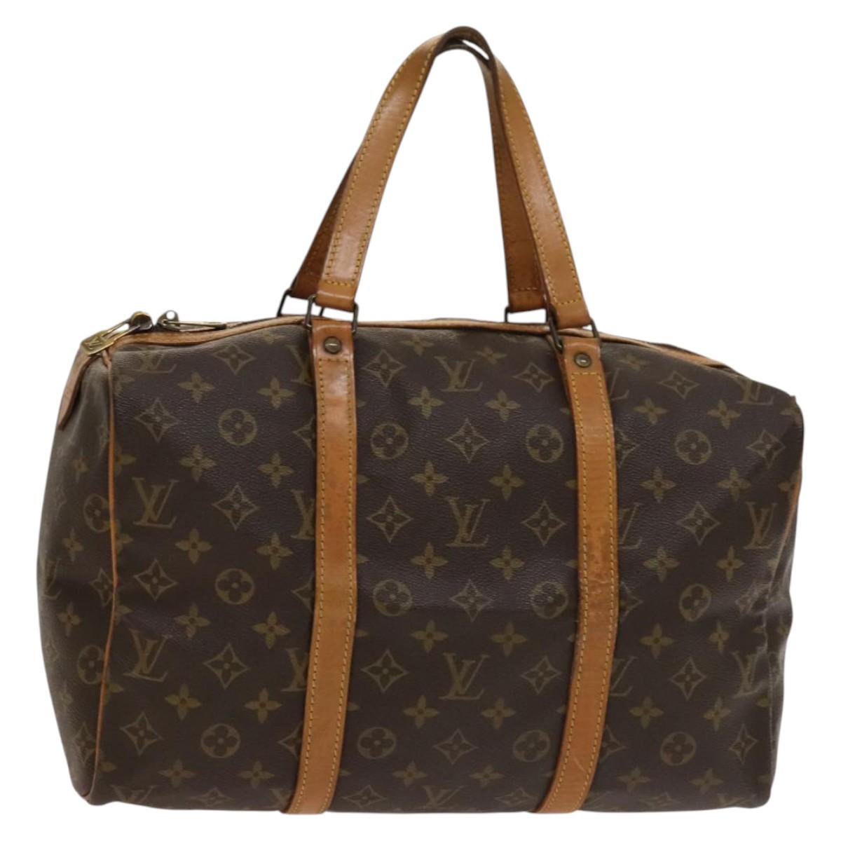 LOUIS VUITTON Monogram Sac Souple 35 Boston Bag M41626 LV Auth 136251