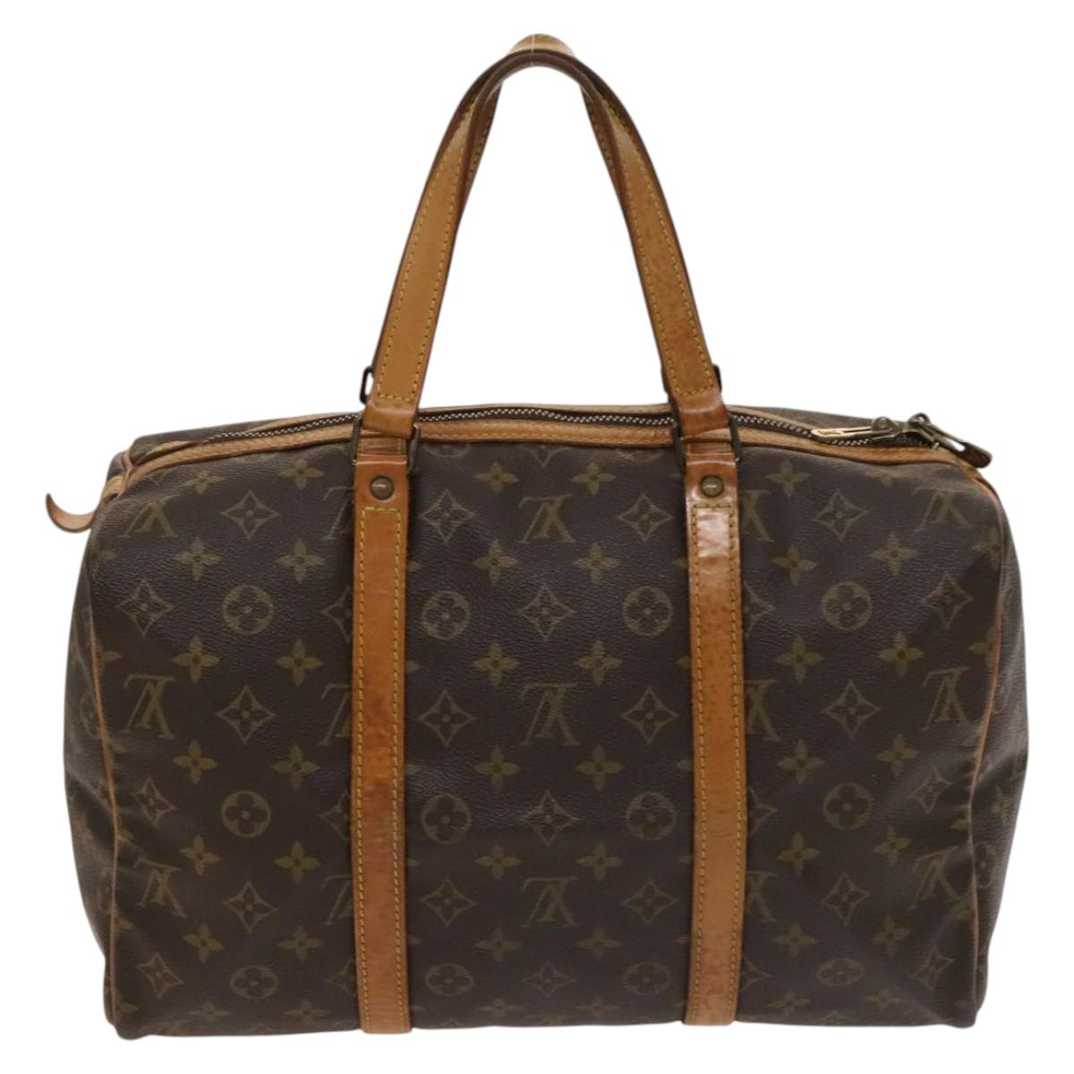 LOUIS VUITTON Monogram Sac Souple 35 Boston Bag M41626 LV Auth 136251