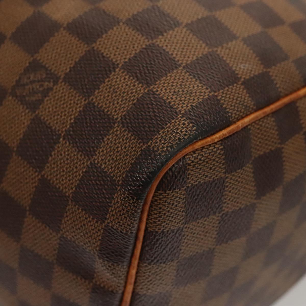 LOUIS VUITTON Damier Ebene Speedy 30 Hand Bag N41364 LV Auth 136254