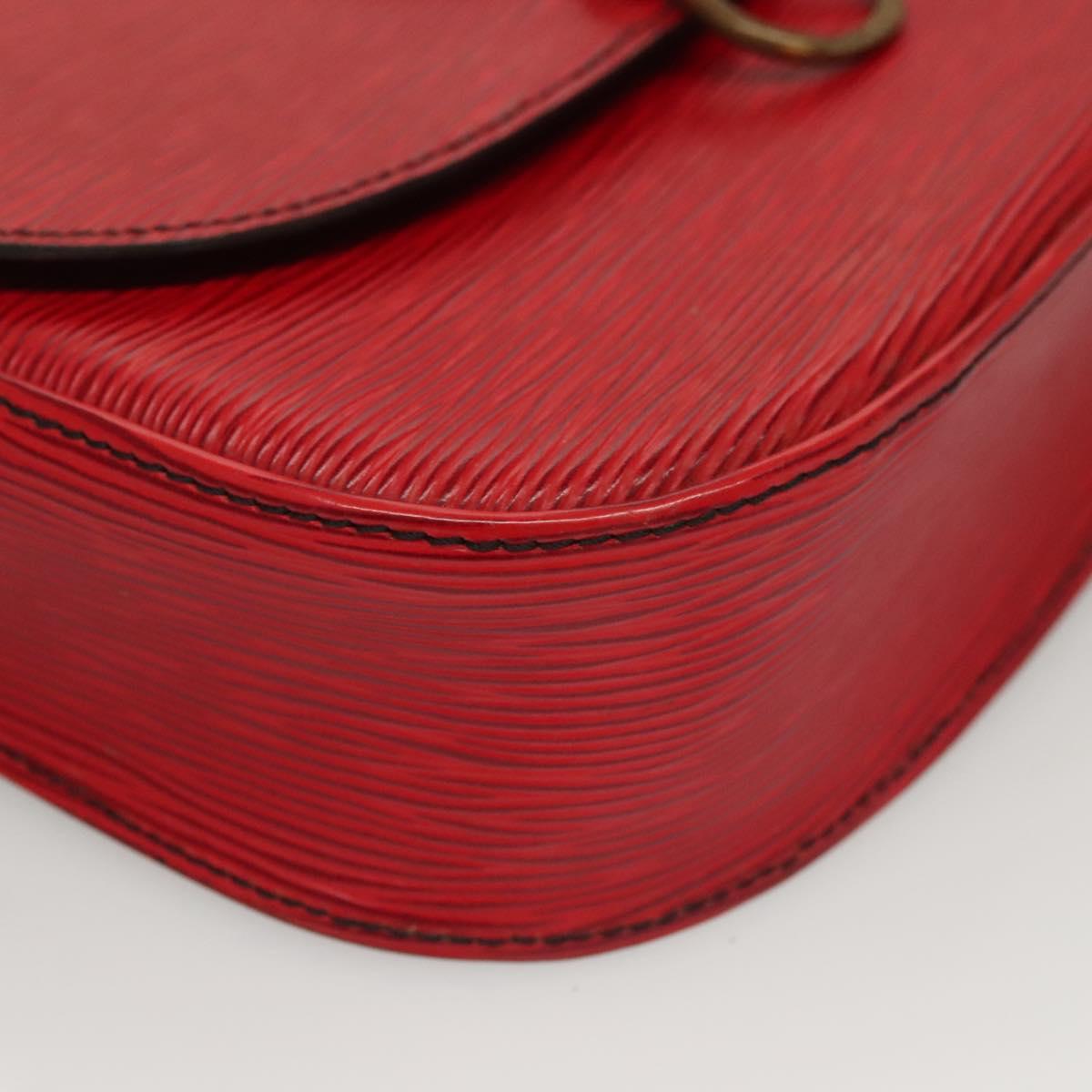 LOUIS VUITTON Epi Saint Cloud GM Shoulder Bag Red M52197 LV Auth 136259