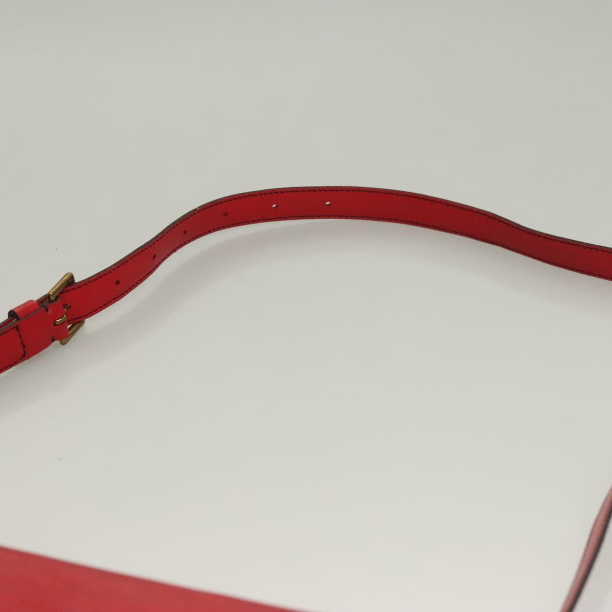 LOUIS VUITTON Epi Saint Cloud GM Shoulder Bag Red M52197 LV Auth 136259