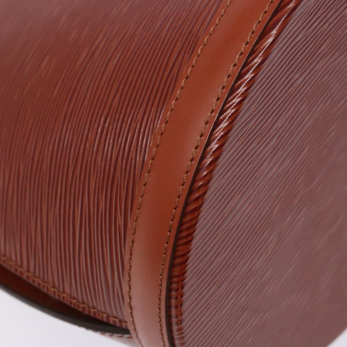 LOUIS VUITTON Epi Cluny Shoulder Bag Brown M52253 LV Auth 136260