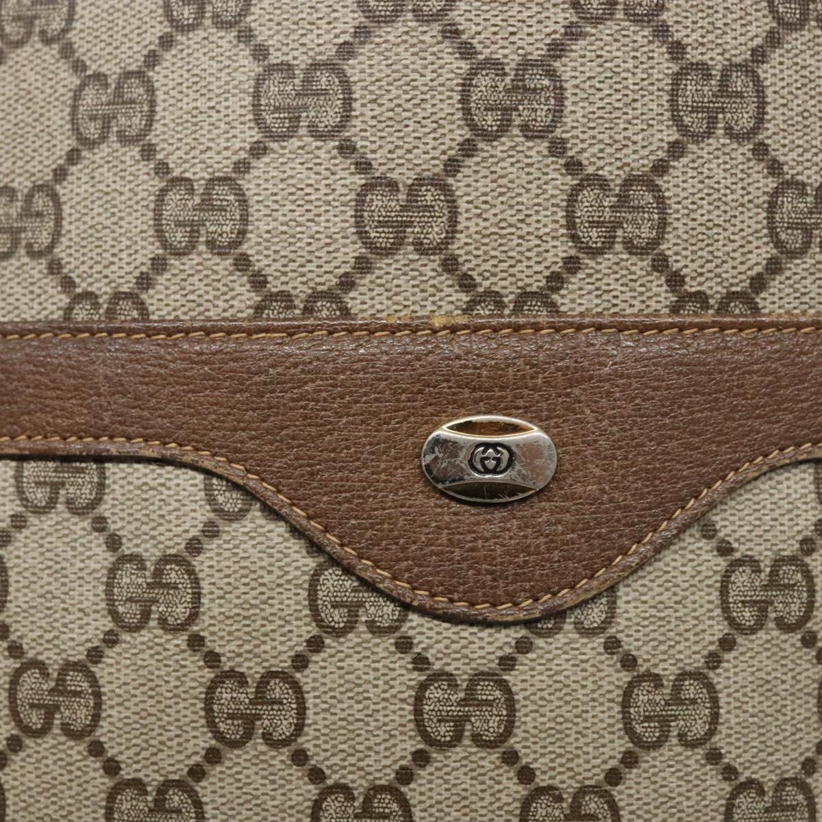 GUCCI GG Supreme Web Sherry Line Tote Bag PVC Beige Red 39 02 003 Auth 136269