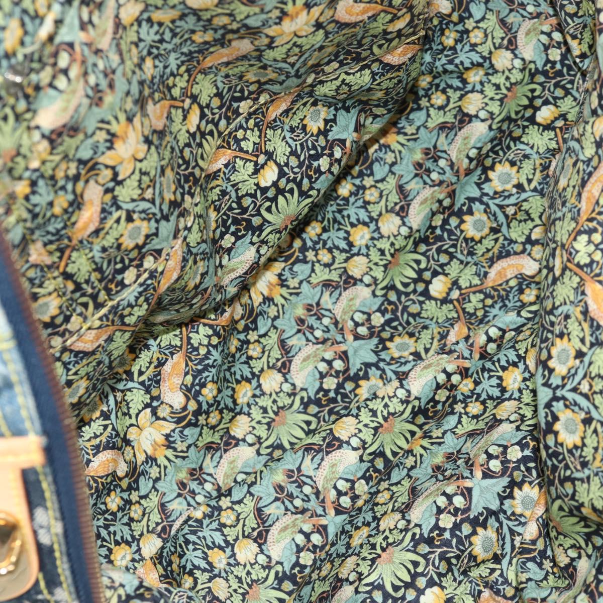 LOUIS VUITTON Monogram Denim Patchwork Bowery Tote Bag Blue M95376 Auth 136291V