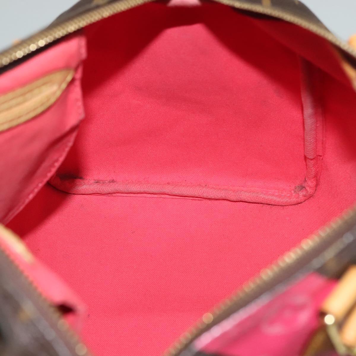 LOUIS VUITTON Monogram V Line Speedy 30 Hand Bag Pink LV Auth 136293