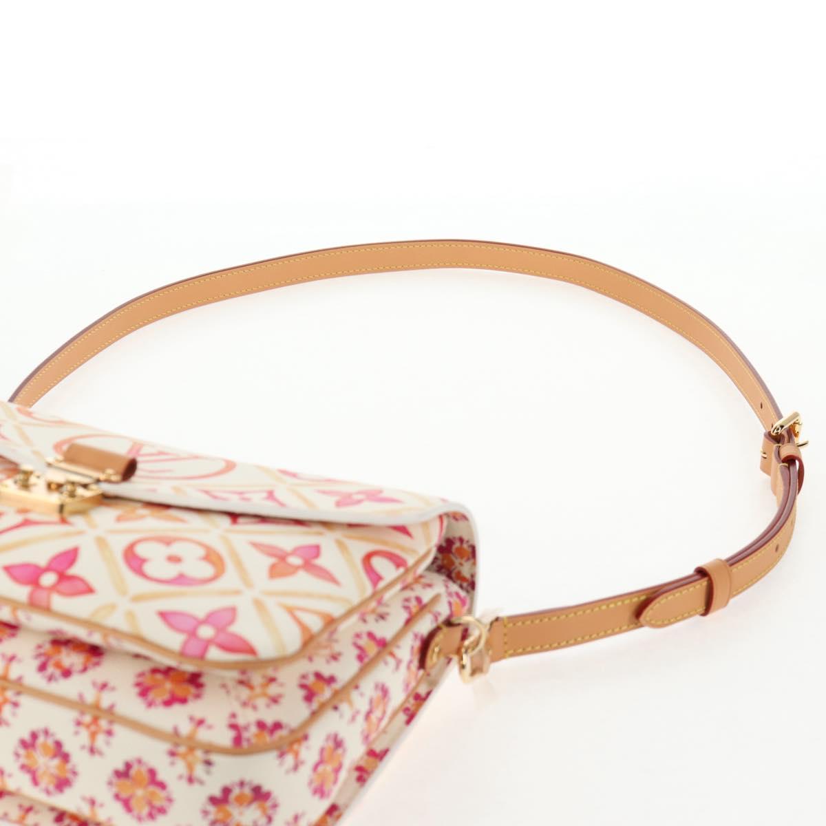 LOUIS VUITTON Monogram Pochette Metis MM Hand Bag 2way Pink M11461 Auth 136299M