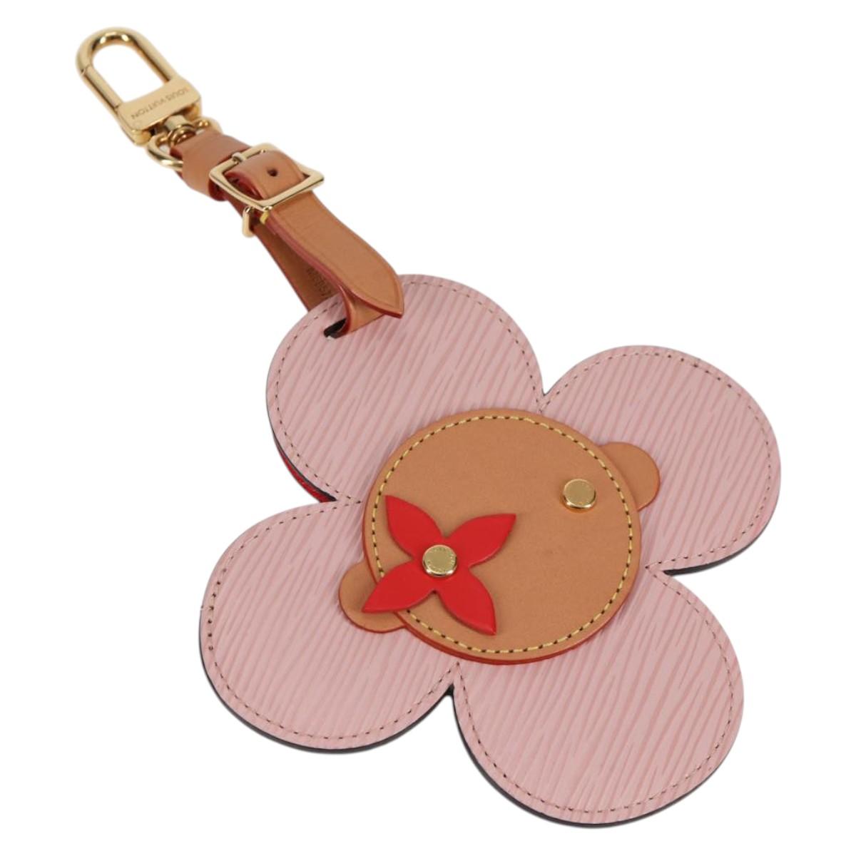 LOUIS VUITTON Epi Bijoux Sac Tag Vivienne Name Tag Pink M69572 LV Auth 136307A