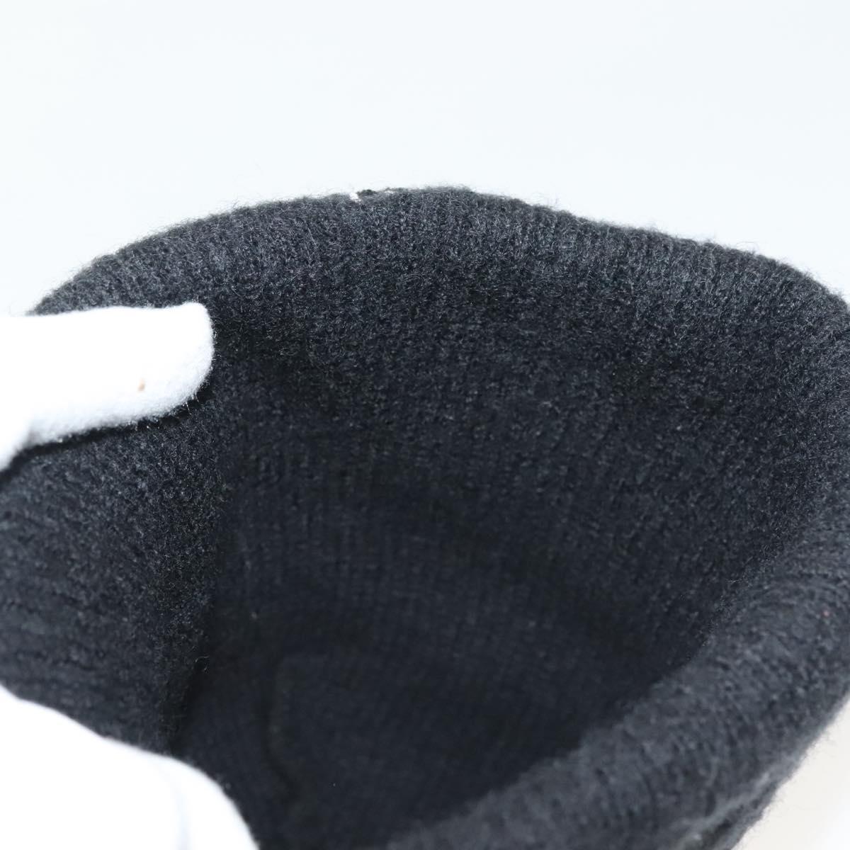 Chrome Hearts CH Plus Stitch Woolwatch Cap Wool Black Auth 136313M