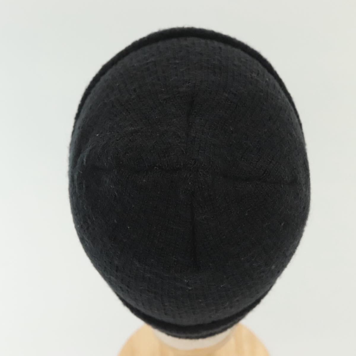 Chrome Hearts CH Plus Stitch Woolwatch Cap Wool Black Auth 136313M