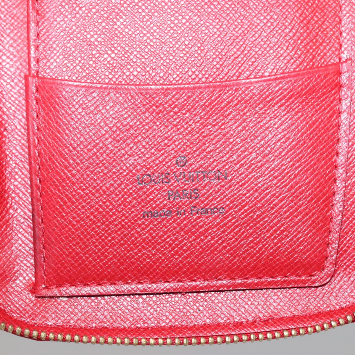 LOUIS VUITTON Epi Agenda Geod Wallet Red M63877 LV Auth 136332