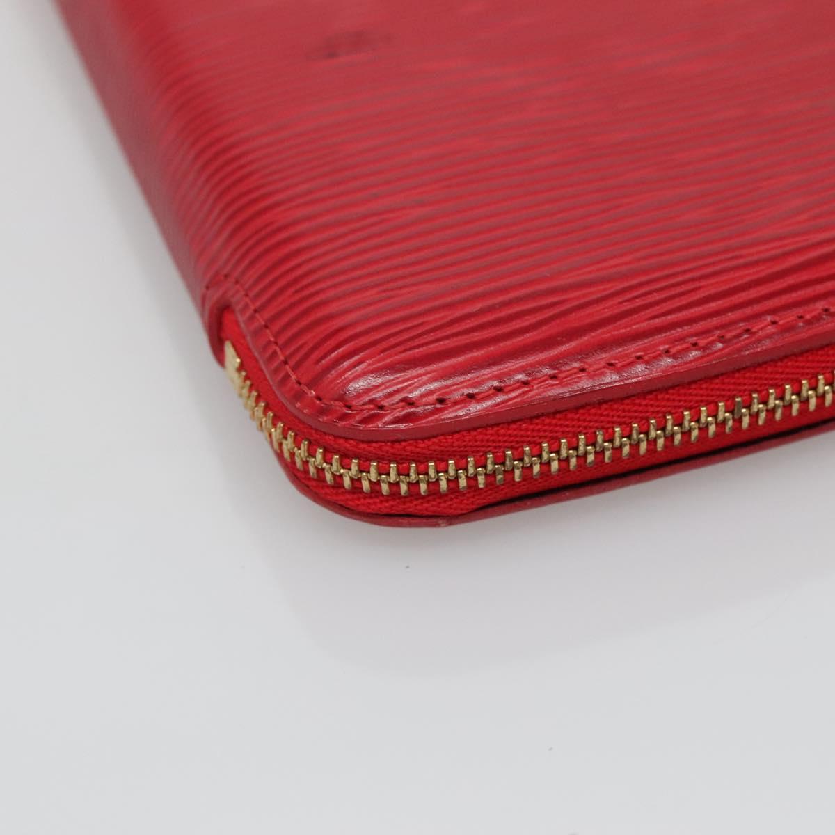 LOUIS VUITTON Epi Agenda Geod Wallet Red M63877 LV Auth 136332