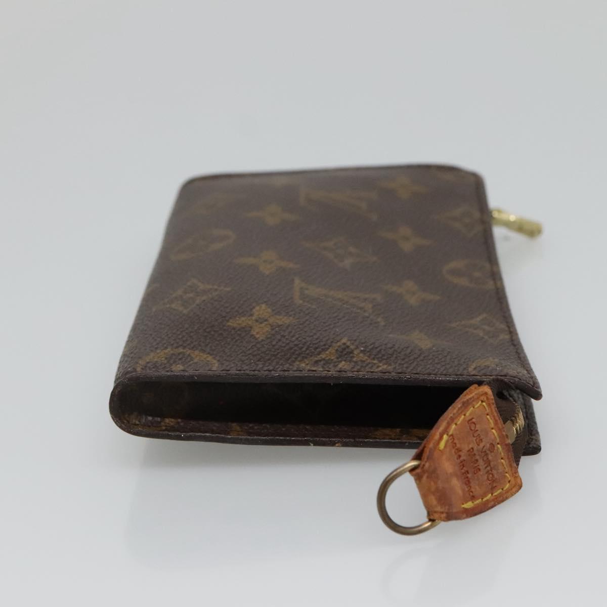 LOUIS VUITTON Monogram Bucket PM Accessory Pouch LV Auth 136348