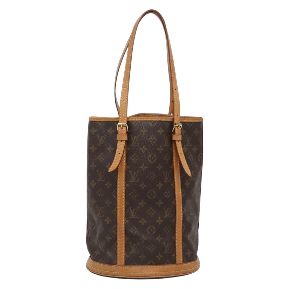 LOUIS VUITTON Monogram Bucket GM Shoulder Bag M42236 LV Auth 136354