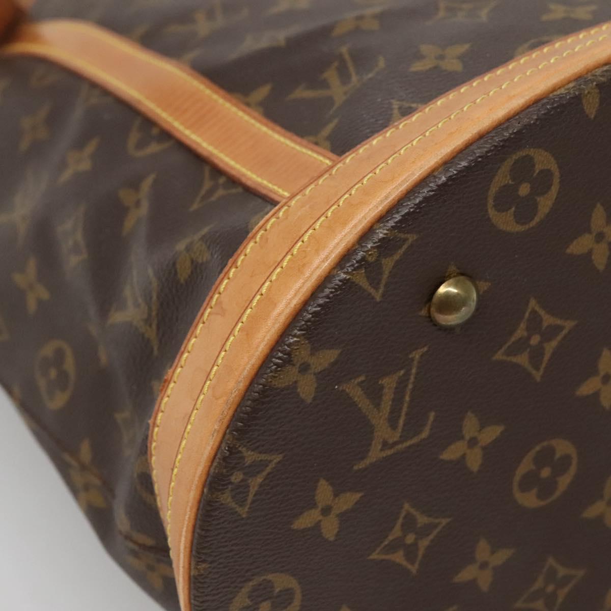 LOUIS VUITTON Monogram Bucket GM Shoulder Bag M42236 LV Auth 136354