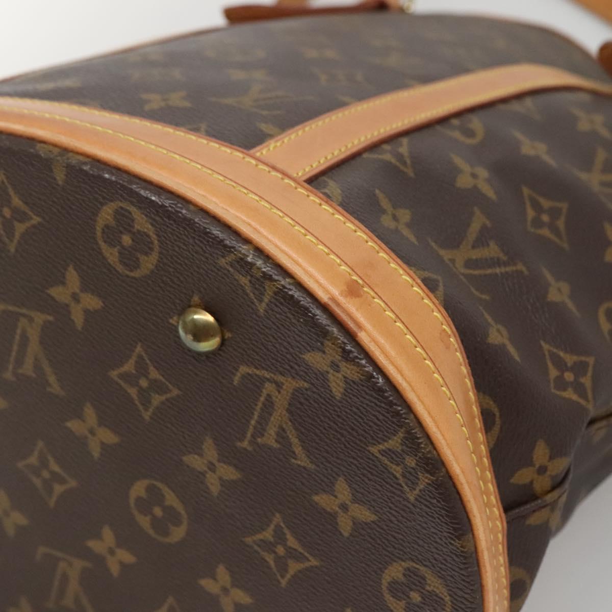 LOUIS VUITTON Monogram Bucket GM Shoulder Bag M42236 LV Auth 136354
