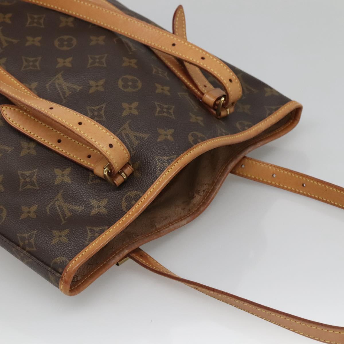 LOUIS VUITTON Monogram Bucket GM Shoulder Bag M42236 LV Auth 136354