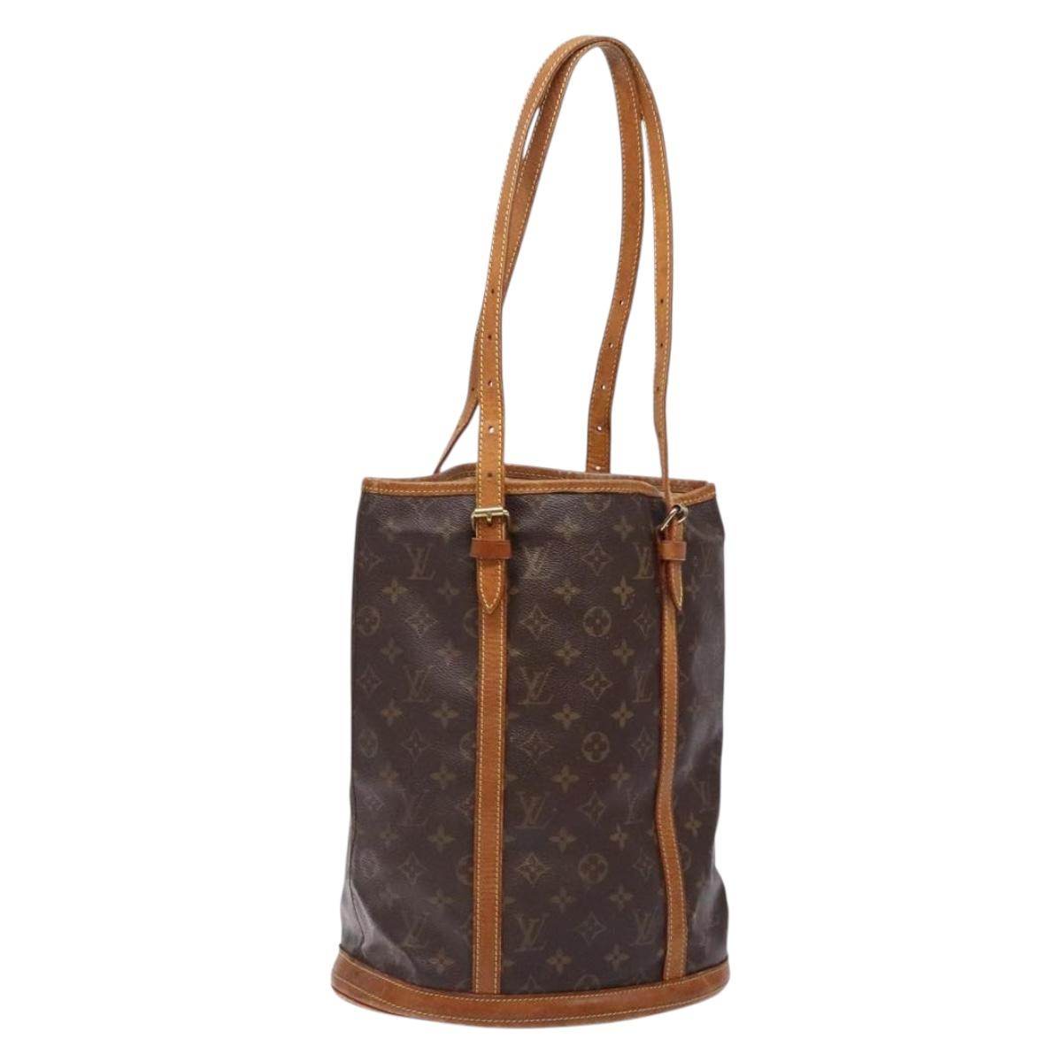 LOUIS VUITTON Monogram Bucket GM Shoulder Bag M42236 LV Auth 136355