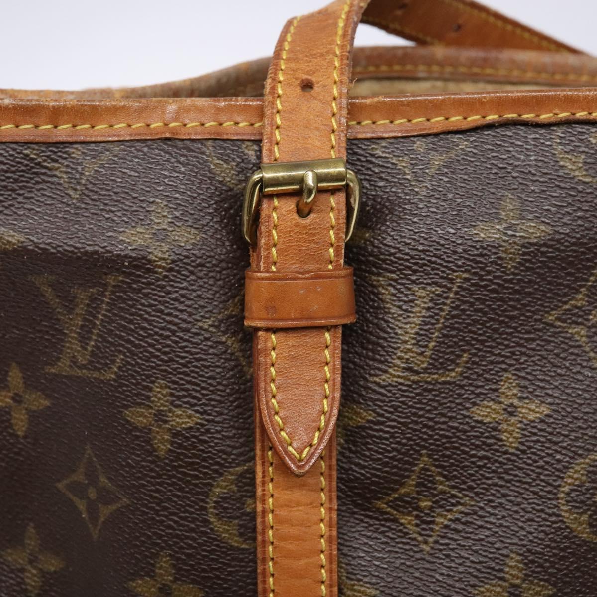 LOUIS VUITTON Monogram Bucket GM Shoulder Bag M42236 LV Auth 136355