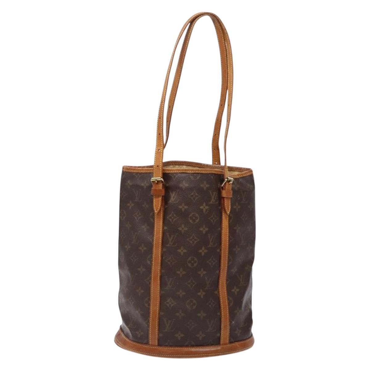 LOUIS VUITTON Monogram Bucket GM Shoulder Bag M42236 LV Auth 136355