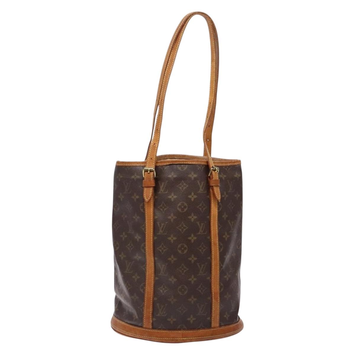 LOUIS VUITTON Monogram Bucket GM Shoulder Bag M42236 LV Auth 136355
