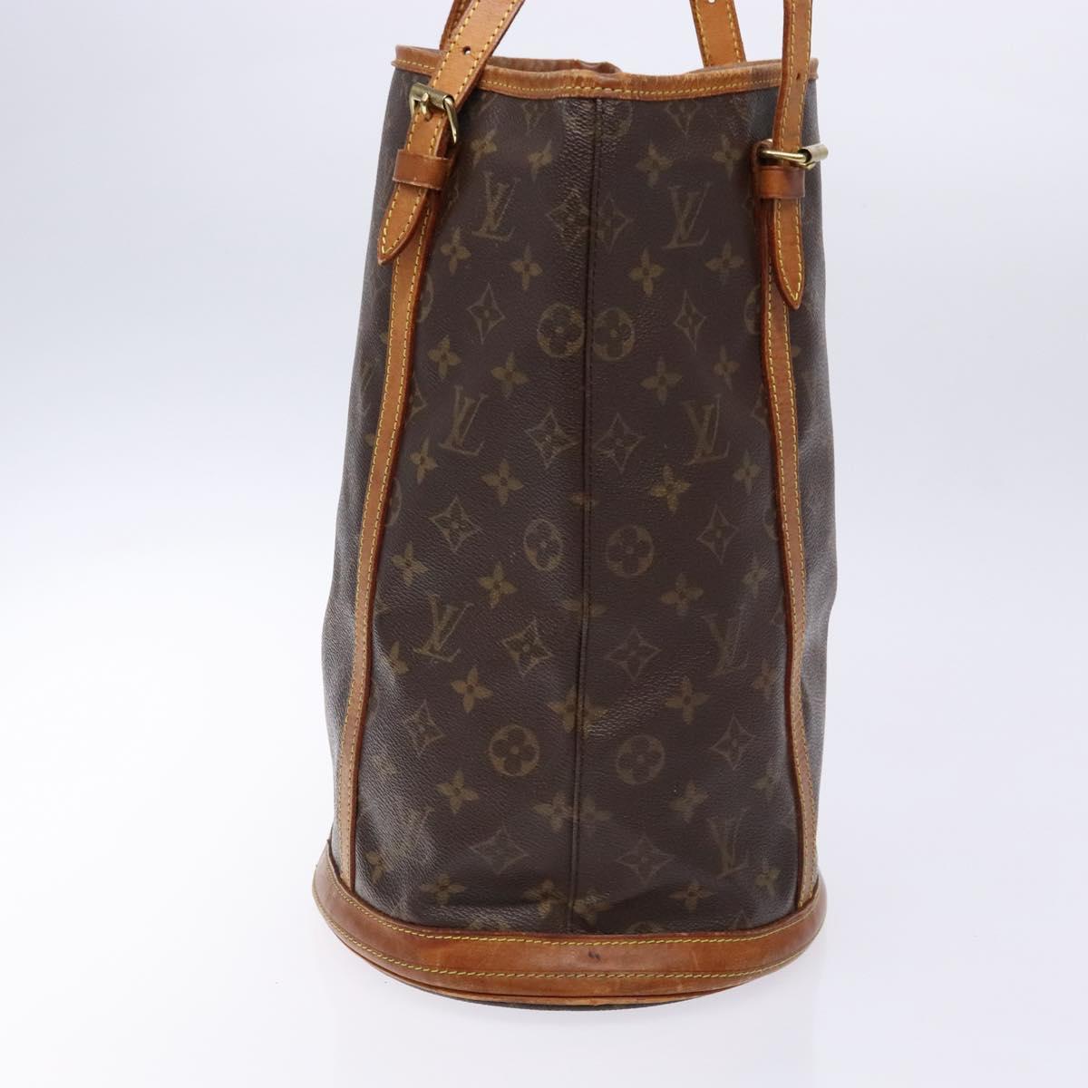 LOUIS VUITTON Monogram Bucket GM Shoulder Bag M42236 LV Auth 136355