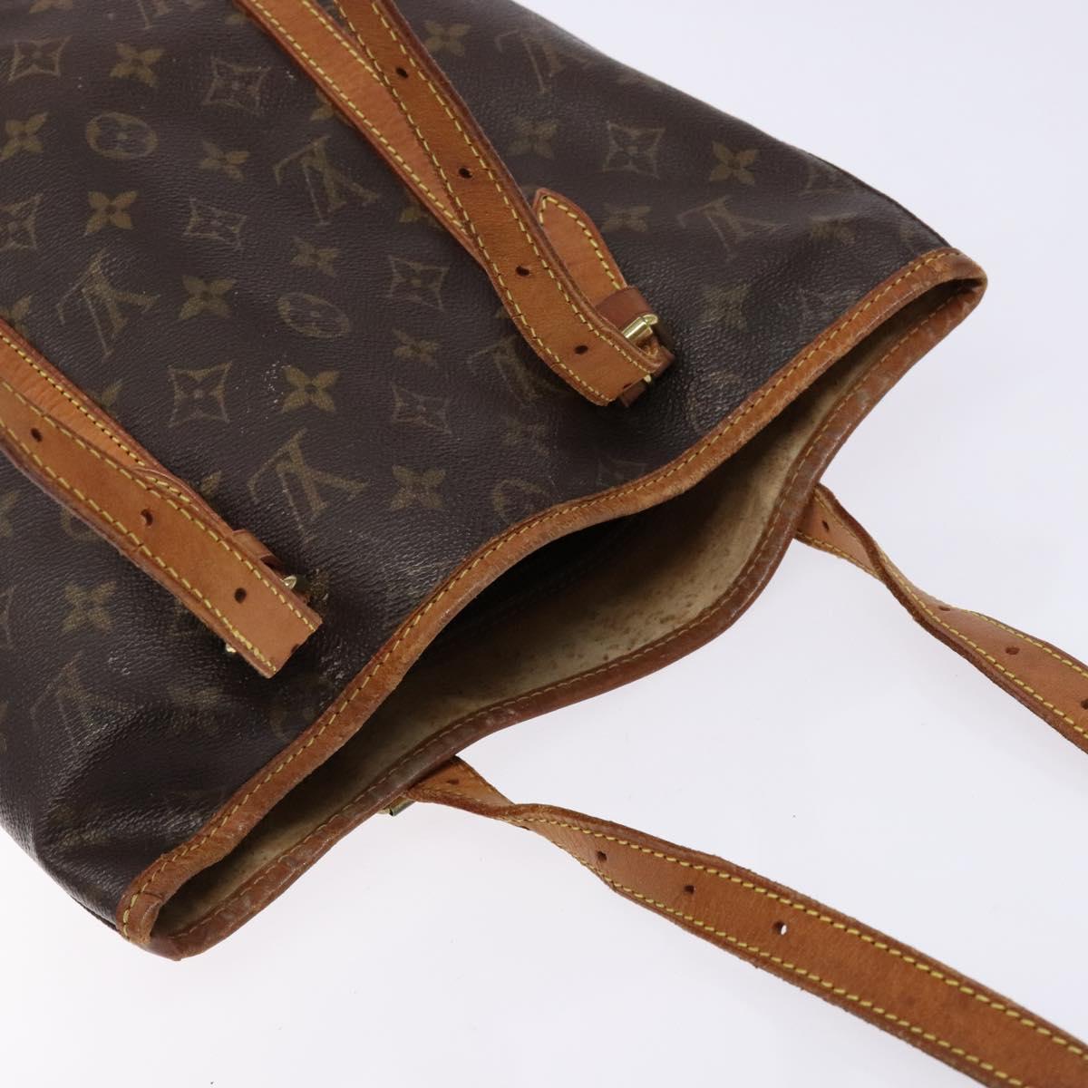 LOUIS VUITTON Monogram Bucket GM Shoulder Bag M42236 LV Auth 136355