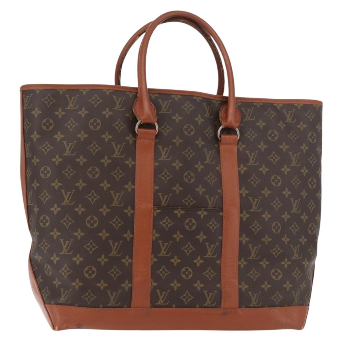LOUIS VUITTON Monogram Sac Weekend GM Tote Bag M42420 LV Auth 136356