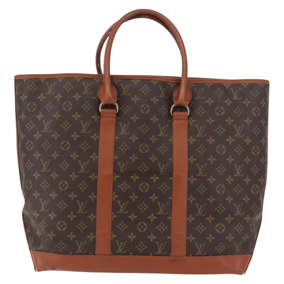 LOUIS VUITTON Monogram Sac Weekend GM Tote Bag M42420 LV Auth 136356