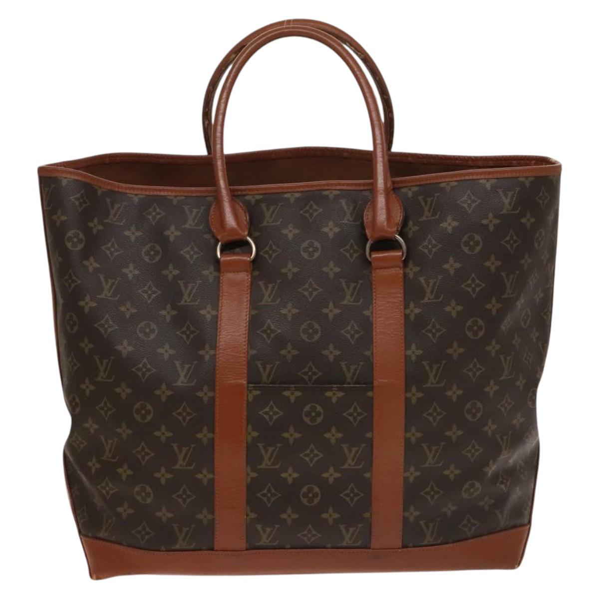 LOUIS VUITTON Monogram Sac Weekend GM Tote Bag M42420 LV Auth 136356